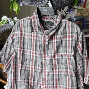 Blood Orange/Grey Plaid Shirt